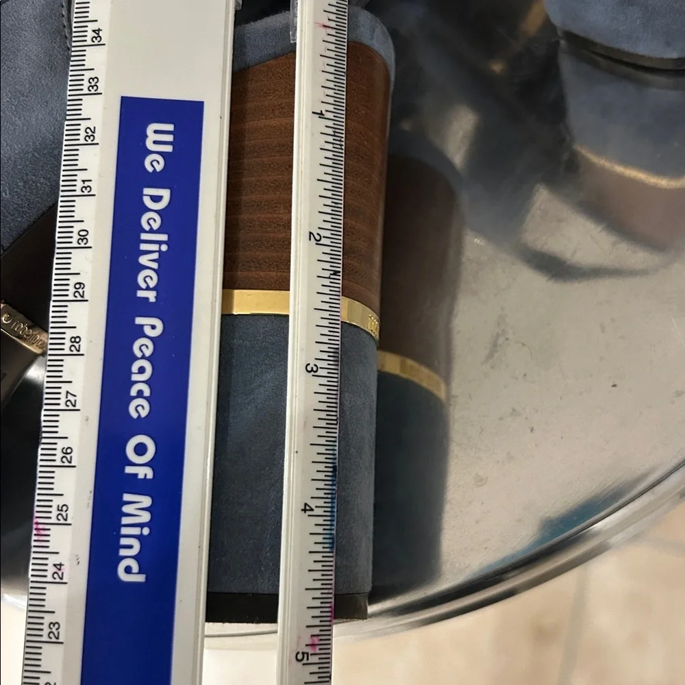 Roberto Cavalli Women's Blue Suede Block Heel Sandals - Picture 11 of 13